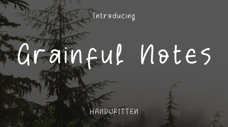 Grainful Notes Font