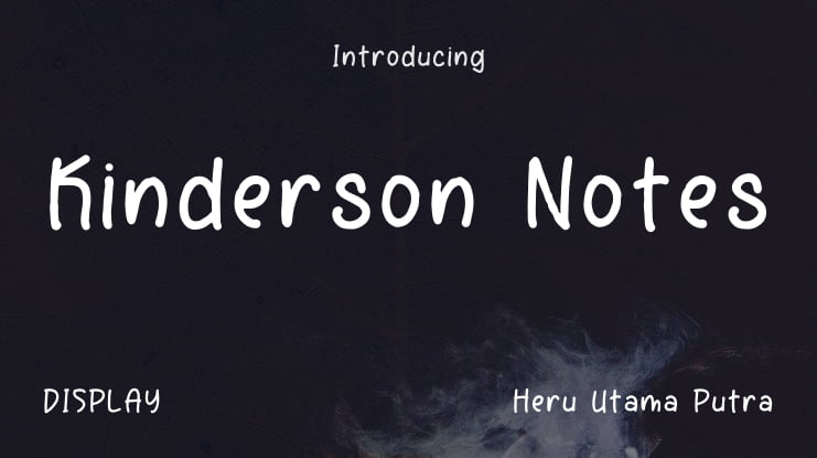 Kinderson Notes Font