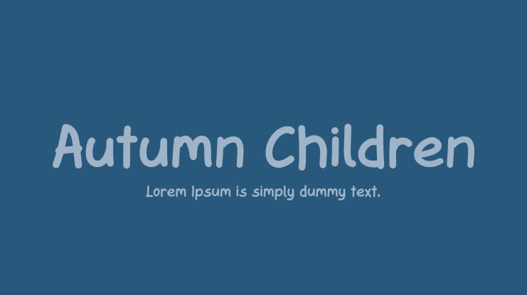 Autumn Children Font