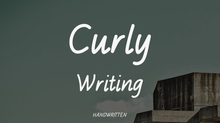 Curly Writing Font