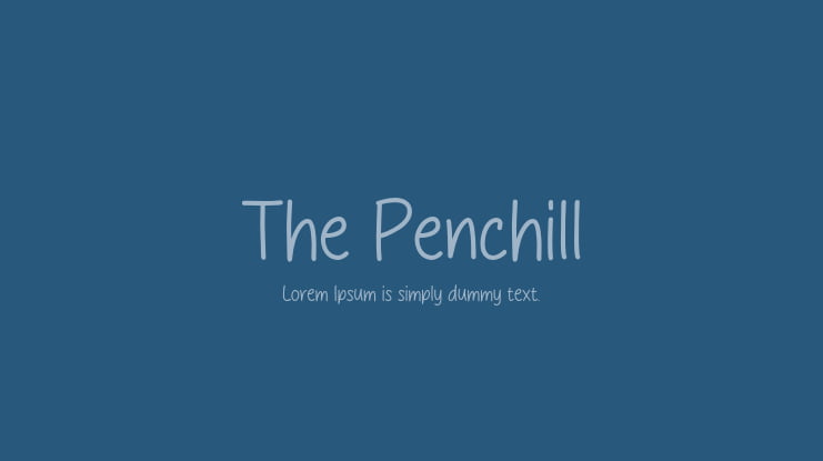 The Penchill Font