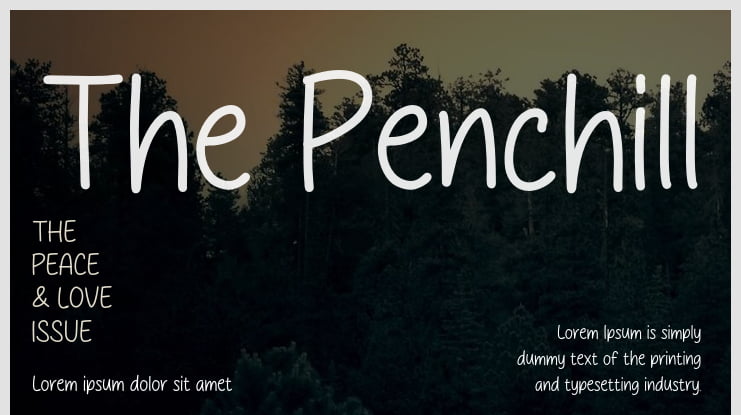 The Penchill Font