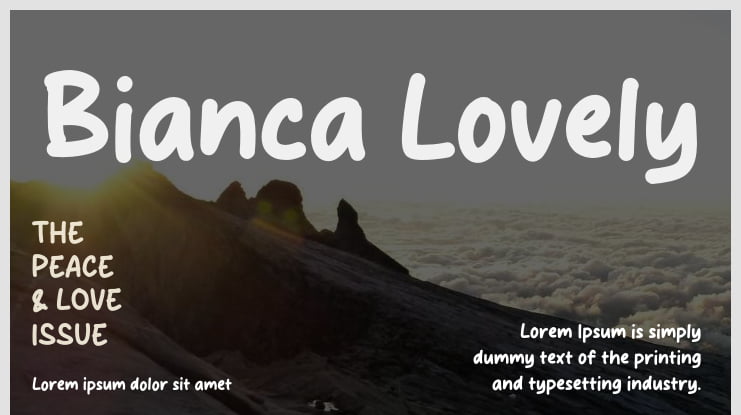 Bianca Lovely Font