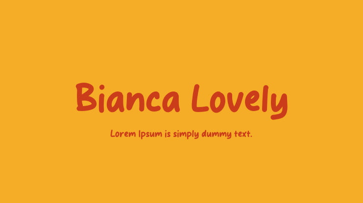 Bianca Lovely Font