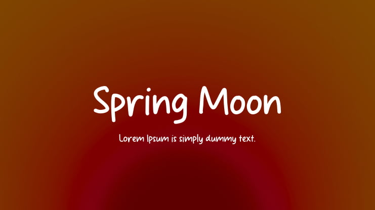 Spring Moon Font