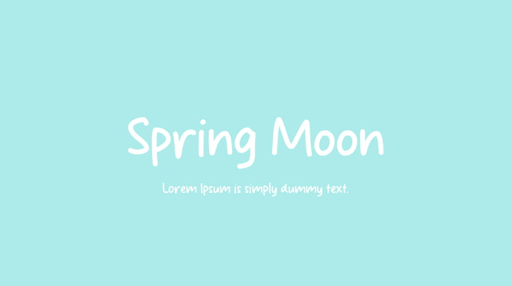 Spring Moon Font