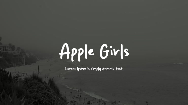 Apple Girls Font