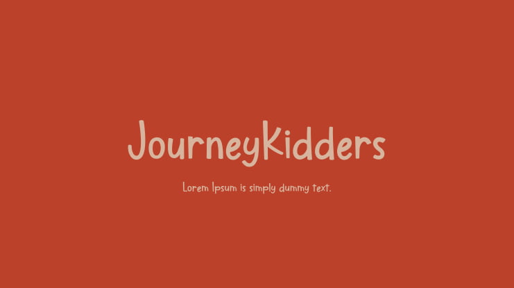 JourneyKidders Font