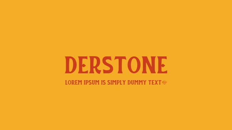 Derstone Font