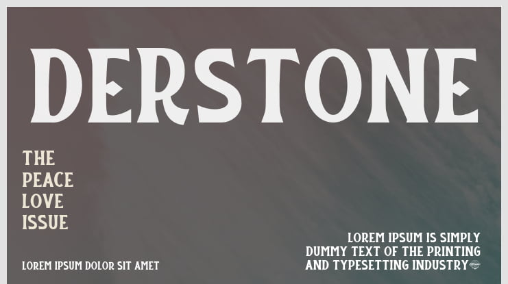 Derstone Font