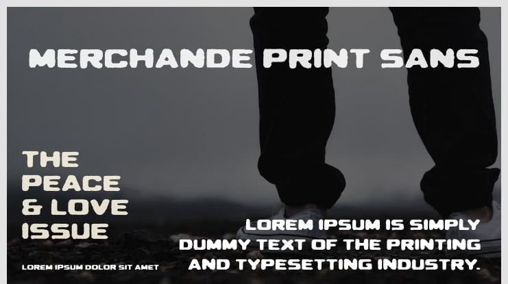 Merchande Print Sans Font Family