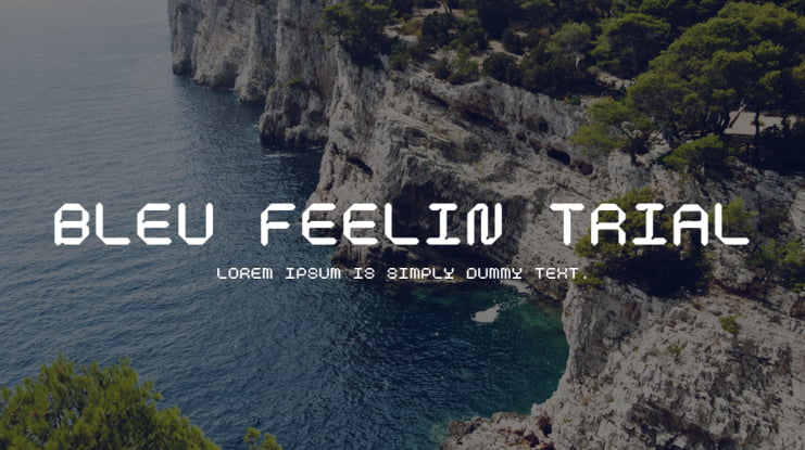 Bleu Feelin Trial Font