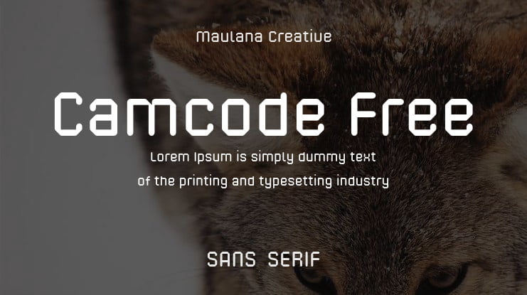 Camcode Free Font