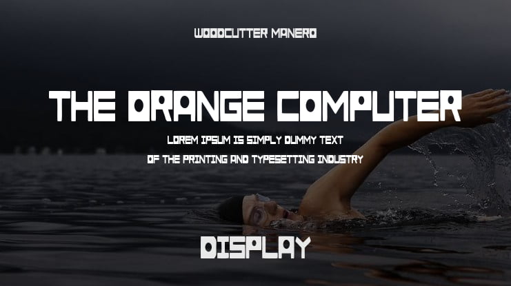 The Orange Computer Font