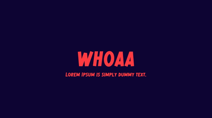 WHOAA Font