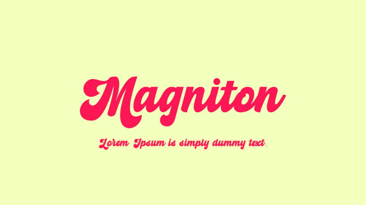 Magniton Font