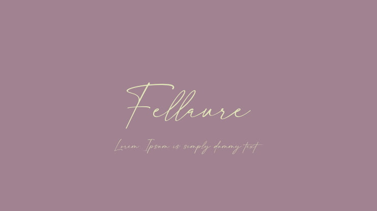 Fellaure Font