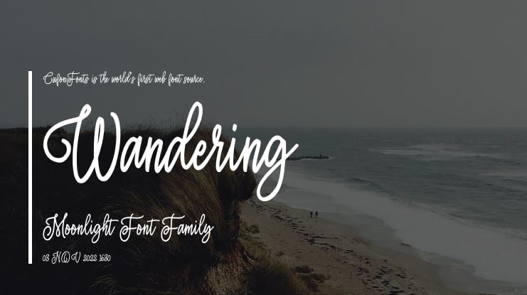 Wandering Moonlight Font