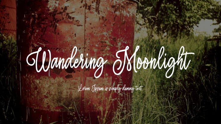 Wandering Moonlight Font