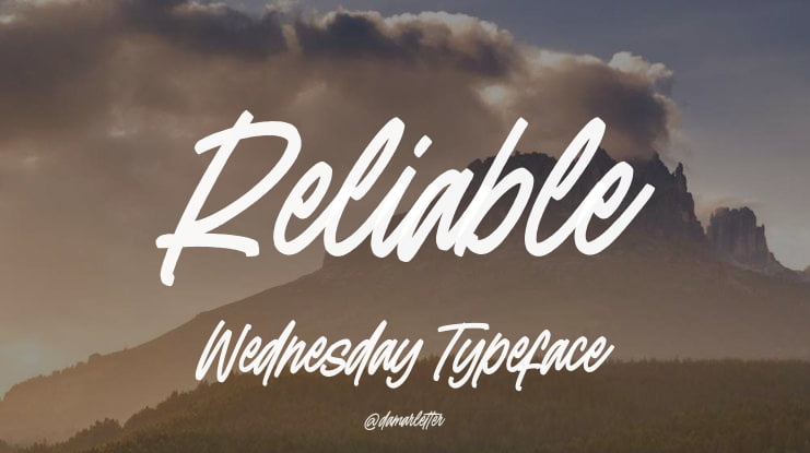 Reliable Wednesday Font