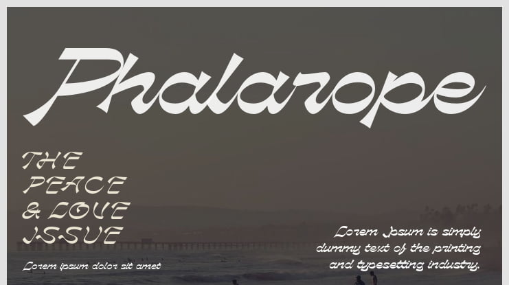 Phalarope Font