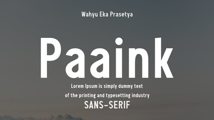 Paaink Font