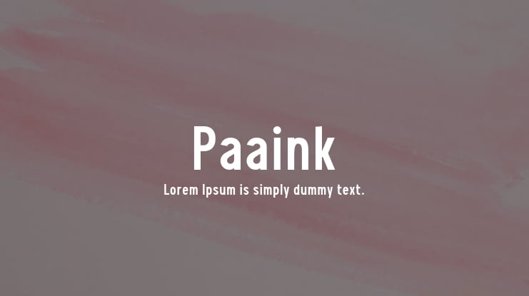 Paaink Font