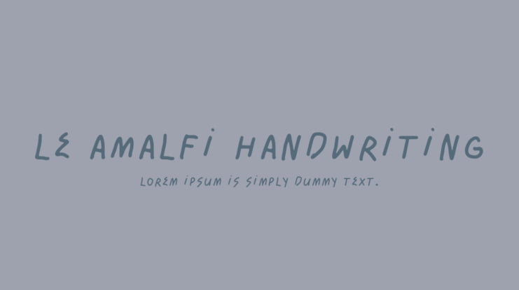 LE AMALFI Handwriting Font