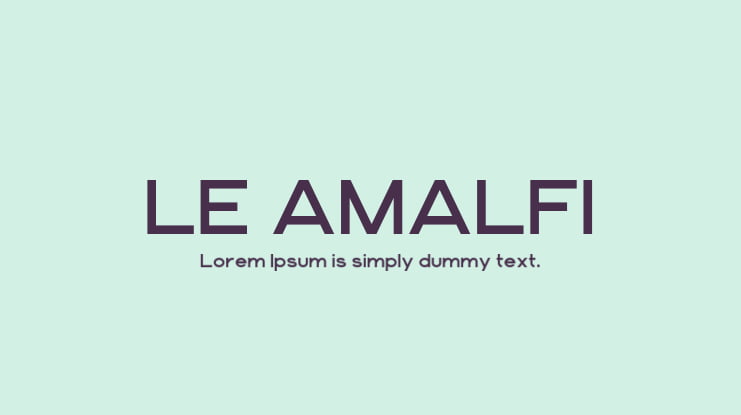 LE AMALFI Font