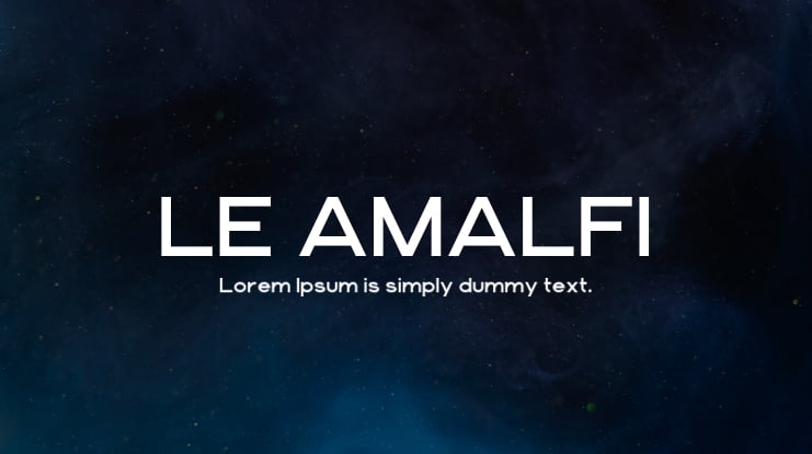 LE AMALFI Font