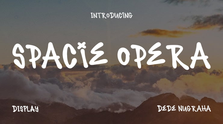 Spacie Opera Font