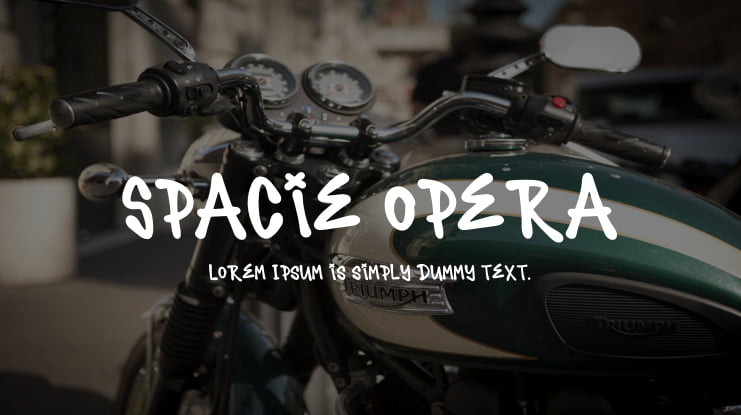 Spacie Opera Font