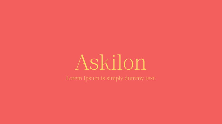 Askilon Font