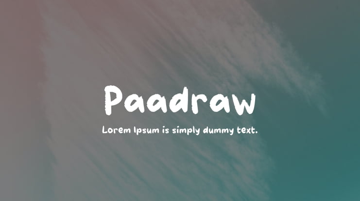 Paadraw Font