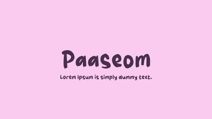 Paaseom Font