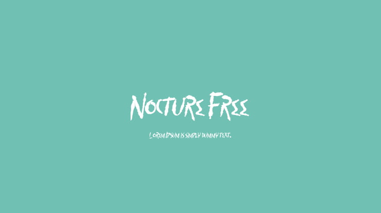 Nocture Free Font