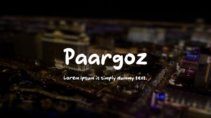 Paargoz Font