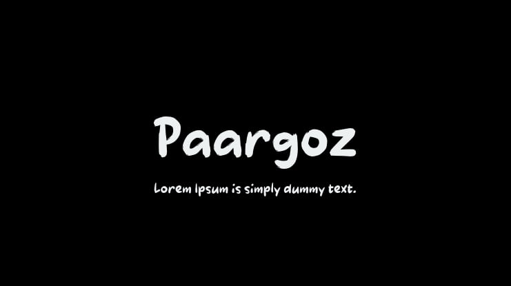 Paargoz Font