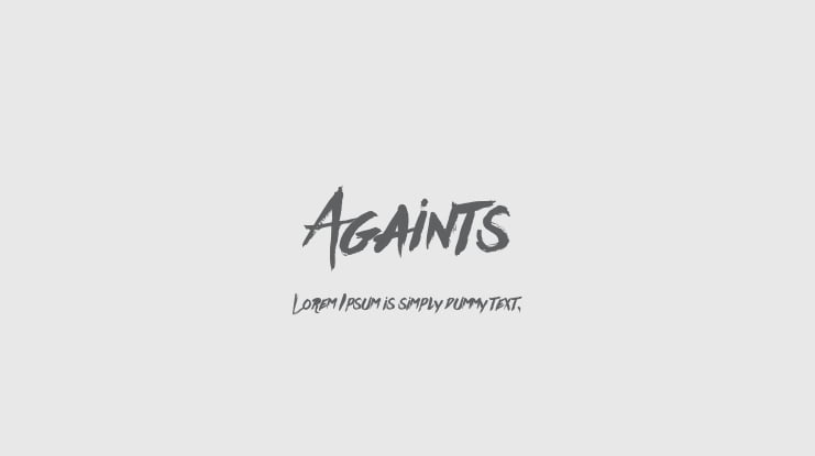 Againts Font