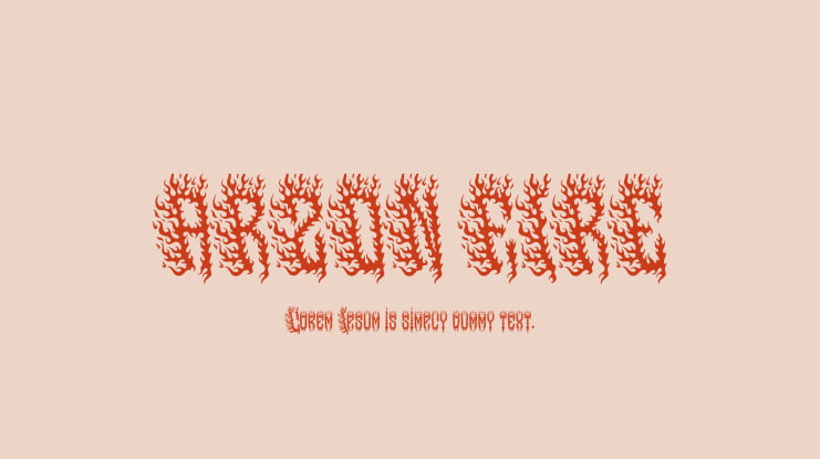 ARZON FIRE Font