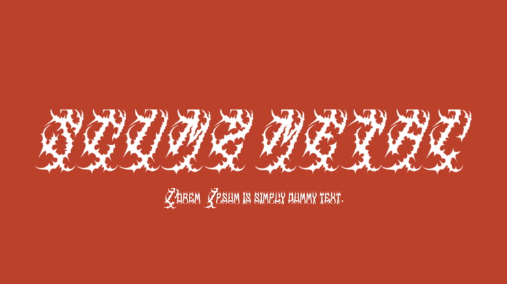 SCUMZ METAL Font