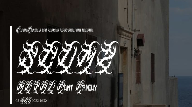 SCUMZ METAL Font