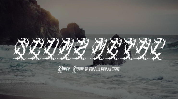 SCUMZ METAL Font