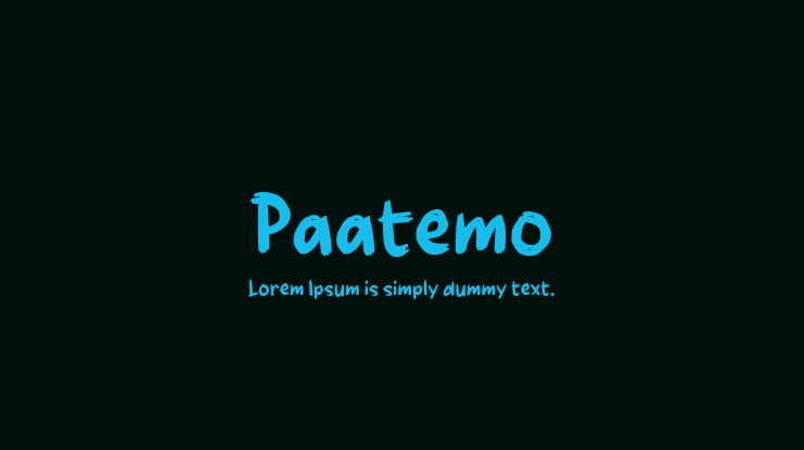 Paatemo Font