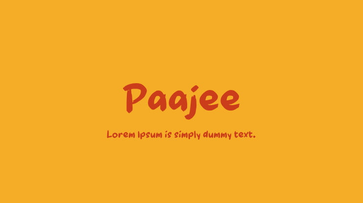 Paajee Font