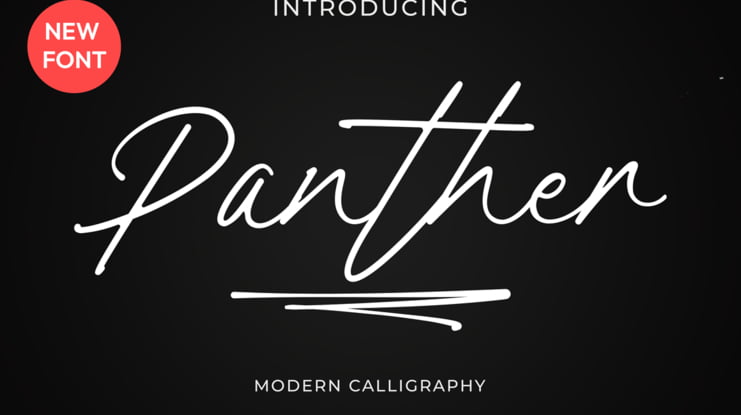 Panther Signature Font