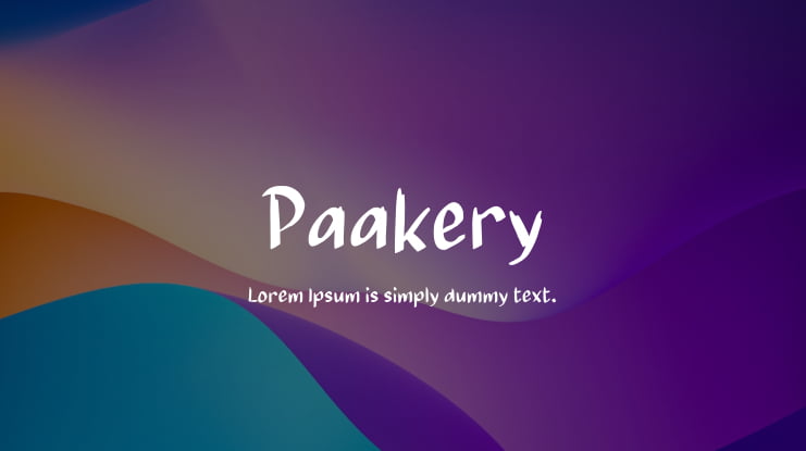 Paakery Font