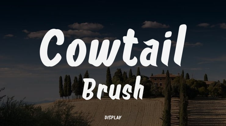 Cowtail Brush Font