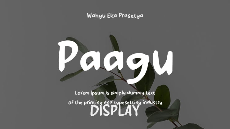 Paagu Font