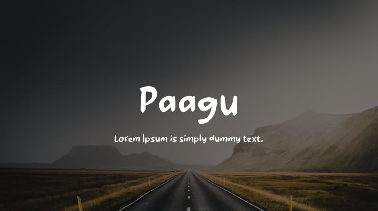 Paagu Font